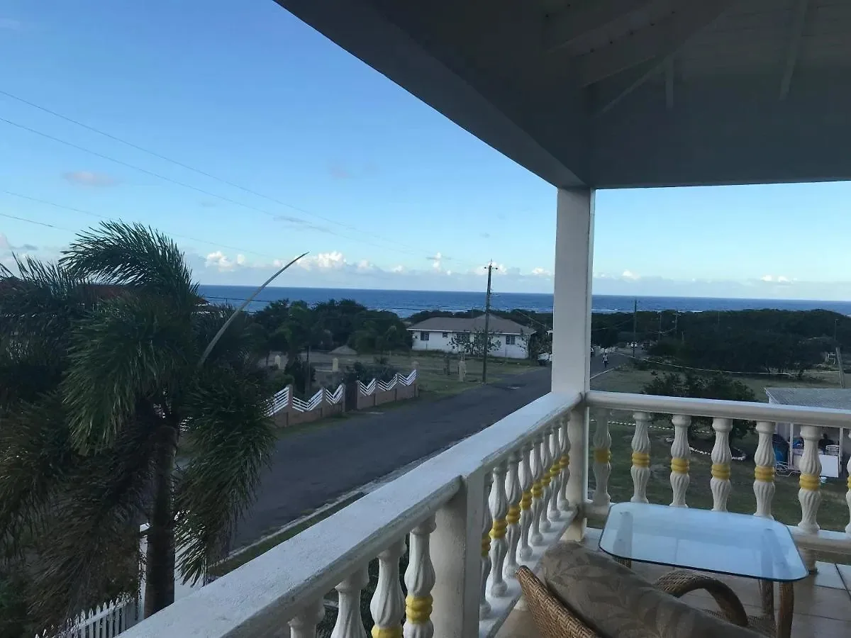 Ocean view from the guest balcony at Compassionate Touch